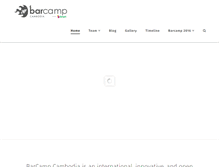 Tablet Screenshot of barcampcambodia.org